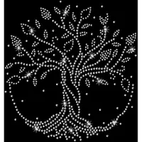 OEM Application thermocollante "Arbre de vie" - À repasser - Pour vêtements, t-shirts, chapeaux, pantalons, sacs