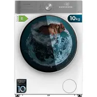 Cecotec Lave-linge séchant d'une capacité de 10 kg - 6 kg et 1400 tr/min, 16 programmes, moteur Inverter Plus, , SteamMax, OnSmart, Fuzzy Logic, SpaCare et détection de charge.