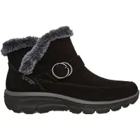 SKECHERS Slip-Ins Easy Going – Gentle Winter Damen Stiefelette Schwarz 168185-BLK