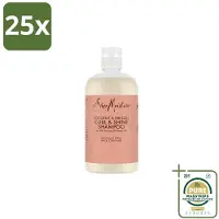 Shea Moisture 25 flacons de shampooing Coconut & Hibiscus Curl & Shine de , 384 ml - Pack économique - 25 pièces