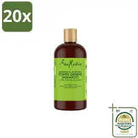 Shea Moisture 20 flacons de shampooing Power Greens Moringa & Avocado, 384 ml - Lot de 20