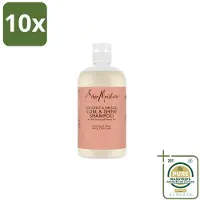 Shea Moisture 10 x Shampooing Hydratant et Brillant à la Noix de Karité et à la Fleur de Hibiscus de , 384 ml - Pack économique - 10 pièces