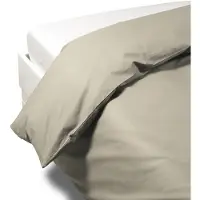 OEM Parure de lit en percale, pour lit double, 100% coton, 400 fils, couleur taupe
