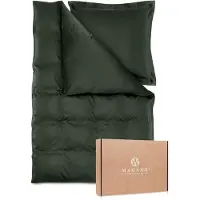 OEM Parure de lit 200x200 cm comprenant une housse de couette et deux taies d'oreiller 40x80 cm, en coton de bambou, 400 fils