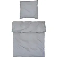 OEM Ensemble de literie 155x220 cm + 80x80 cm, 100% coton, couleur gris