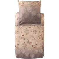 OEM Ensemble de draps en satin Esperidi, 155x220 + 80x80, couleur beige, référence 41