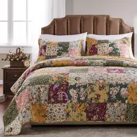OEM Ensemble de couettes pour lits jumeaux, style vintage, 2 pièces, 100% coton