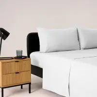 OEM Ensemble de literie pour lit simple, 160x280 cm, blanc, 100% coton