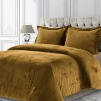 OEM Ensemble de housses de couette King, dimensions 110x96 pouces, couleur camel