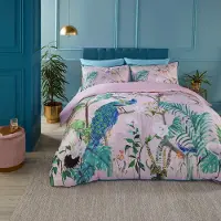 OEM Ensemble de draps pour lit super king, 200 fils, 100 % coton, couleur rose