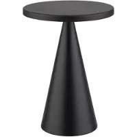Dripio Lampe de table CONE, lampe d'appoint, hauteur 18 cm, noire, incluant une station de charge