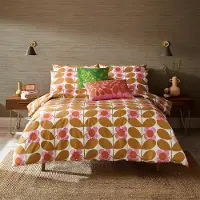 OEM Jeu de literie Stem Bloom, 100% coton, taille King Size, 230x220 cm
