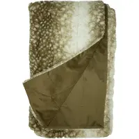 OEM Couverture décorative imitation fourrure, 130x180 cm, polyester, multicolore