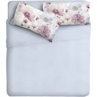 OEM Ensemble de literie 4 pièces, 180x200 cm, 100% coton, motif bouton