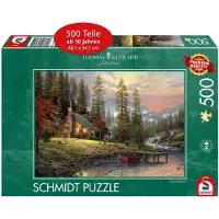 Schmidt Spiele 500 pièces Puzzle maison en pleine montagne