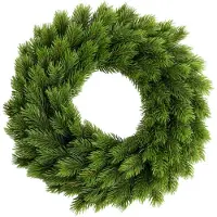 Spetebo Couronne de sapin artificielle en résine, partiellement assemblée sur une base en mousse florale, diamètre 42 cm. Couronne de porte de Noël avec des branches de sapin artificielles très réalistes