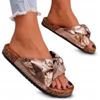 Permani Sandales d'intérieur en liège, modèle Wendy, taille 36. Idéales pour l'été et les moments de détente