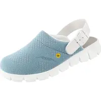 ABEBA Chaussures de travail ESD Dynamic OB Clog bleu clair CE ESD SRC