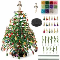 OEM Kit de loisirs créatifs : sapin de Noël de table en perles, 20 cm, multicolore