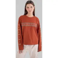 Hurley Wtseu00043 Regular Fit Long Sleeve T-shirt Orange L Femme
