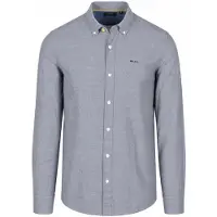 New zealand auckland Chemise NZA Barn Twill Col Boutonné Marine Bleu Bleu foncé taille M