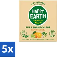 Happy Earth 5 pains de shampooing "Repair & Care" - 70 g chacun - Pack avantageux - 5 pièces
