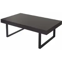 Mendler Table basse de salon Kos T576, MVG 40x110x60cm wengé, pieds métalliques foncés