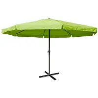 Mendler Parasol aluminium Meran Pro ø 5m avec volant vert