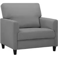 Selius Fauteuil - Fauteuil de relaxation - Fauteuil confortable - Housse en lin doux - Rembourrage en mousse épaisse - Design ergonomique