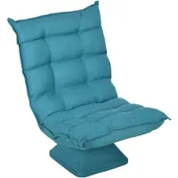 Selius Fauteuil relax - Fauteuil de lecture - Fauteuil pivotant - Fauteuil - Revêtement en velours - Rotation à 360 degrés