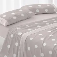 OCreon Ensemble de literie Blanco en coton, pour lit de 90 cm (autres tailles disponibles), modèle 627, couleur sable (90 x 190/200 cm)
