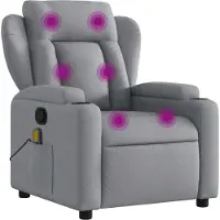 Selius Fauteuil - Fauteuil lounge - Fauteuil relax - Fauteuil inclinable - Réglage manuel jusqu'à 135 degrés