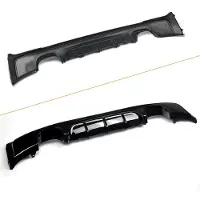 Selius Diffuseur de pare-chocs arrière, finition noir brillant - pour BMW Série 2 F22 F23 - en plastique ABS