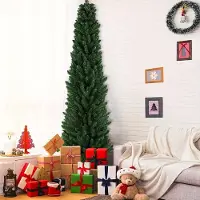 Selius Arbre de Noël en forme de crayon - Petit sapin de Noël décoratif - Mini arbre de Noël - Sapin artificiel - Hauteur : 150 cm