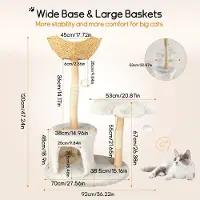 Selius Krabpaal – appartement pour chats à plusieurs niveaux – avec hamac et cachette – stable et sécurisée contre les chutes – idéale pour les chats d'intérieur
