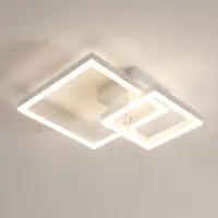COMELY Lampe de plafond LED Osairous, design moderne, 36W, 4050 lumens, 4500K, blanc – blanc chaud/blanc neutre 4500K