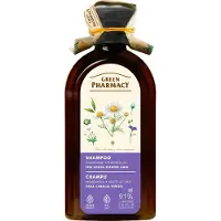 Green Pharmacy Shampooing pour cheveux colorés à la camomille et à l'huile de lin 350 ml