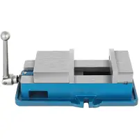Selius Mors de banc - Pince de banc - Mors de machine - Pince de perçage - Pince de fraisage - Largeur de mors : 100 mm - Force de serrage : 19 kN