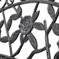 Selius Banc de jardin - Banc d'extérieur - Mobilier de jardin - Banc de terrasse - Banc design - Aluminium moulé - Résistant aux intempéries - Pour 2 personnes