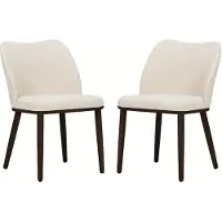 Selius Chaises de salle à manger modernes - Ensemble de chaises - Chaises design - Chaises de salle à manger en plastique - Chaises beige