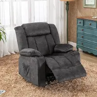 Selius Fauteuil réglable - Transat - Fauteuil relax - Fauteuil pivotant - Avec repose-pieds - Tissu respirant