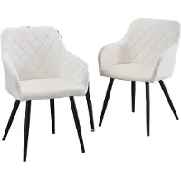 Selius Chaise de salle à manger - Chaise - Chaise coquille - Chaise de cuisine - Fauteuil de salon - Lot de 2