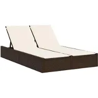 Selius Canapé double – Mobilier d'extérieur – Banc de jardin – Canapé lounge – Canapé pour 2 personnes – Résistant aux intempéries, en résine tressée (PE)