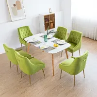 Selius Ensemble de 4 chaises de salle à manger - Chaises modernes - Chaises design - Chaises en velours - Chaises grises
