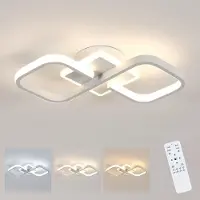 COMELY DecKenleuchte LED, variateur d'intensité, 40W, 4500 lumens, lampe d'ambiance avec télécommande