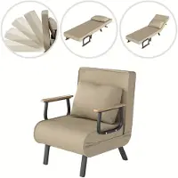 Selius Canapé-lit - Lit escamotable - Fauteuil convertible - Lit d'appoint - Canapé - Design compact - Rembourrage en mousse à mémoire - Structure en bois