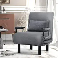 Selius Fauteuil convertible - Canapé-lit - Lit d'appoint - Canapé-lit - Canapé convertible - Dossier réglable, 6 positions