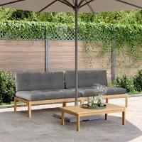 Selius Bancs de jardin - Bancs d'extérieur - Canapés de jardin - Mobilier de jardin - Bois d'acacia massif