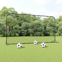 Selius Réfléchisseur de football - Filet d'entraînement pour le football - Filet de rebond pour ballon de football - Entraîneur de football - Filet de sport - Structure en acier