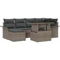 Selius Ensemble de mobilier de jardin modulaire - canapé d'extérieur confortable et flexible